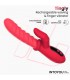 Tingly Vibrador con Finger y Movimiento Waving con APP