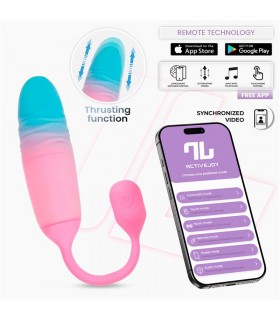 NexEgg Motion Huevo Vibrador con Thrusting App Rosa/Turquesa