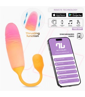 NexEgg Motion Huevo Vibrador con Thrusting App Naranja/Rosa