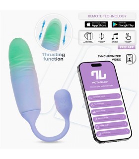 NexEgg Motion Huevo Vibrador con Thrusting App Lila/Pistacho