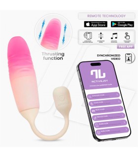 NexEgg Motion Huevo Vibrador con Thrusting App Beige/Rosa