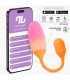 NexEgg Huevo Vibrador Silicona Doble Capa App Naranja/Rosa