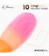 NexEgg Huevo Vibrador Silicona Doble Capa App Naranja/Rosa