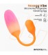 NexEgg Huevo Vibrador Silicona Doble Capa App Naranja/Rosa