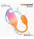 NexEgg Huevo Vibrador Silicona Doble Capa App Naranja/Rosa