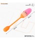 NexEgg Huevo Vibrador Silicona Doble Capa App Naranja/Rosa