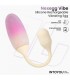 NexEgg Huevo Vibrador Silicona Doble capa App Beige/Rosa