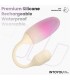 NexEgg Huevo Vibrador Silicona Doble capa App Beige/Rosa
