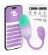 NexEgg Huevo Vibrador Silicona Doble capa con App Lila/Pista