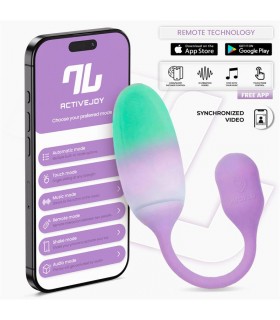 NexEgg Huevo Vibrador Silicona Doble capa con App Lila/Pista