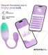 NexEgg Huevo Vibrador Silicona Doble capa con App Lila/Pista