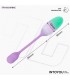 NexEgg Huevo Vibrador Silicona Doble capa con App Lila/Pista