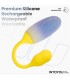 NexEgg Huevo Vibrador Doble Capa Silicona App Amarillo/Púrpu