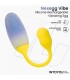 NexEgg Huevo Vibrador Doble Capa Silicona App Amarillo/Púrpu