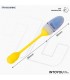 NexEgg Huevo Vibrador Doble Capa Silicona App Amarillo/Púrpu