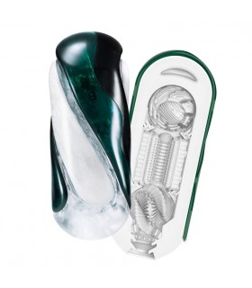 MASTURBADOR TENGA FLIP 360 AURORA GREEN