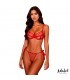 Edwina Set de Tanga y Sujetador Rojo