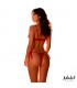 Edwina Set de Tanga y Sujetador Rojo