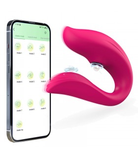VIBRADOR PAREJAS SUCCION APP RECARGABLE