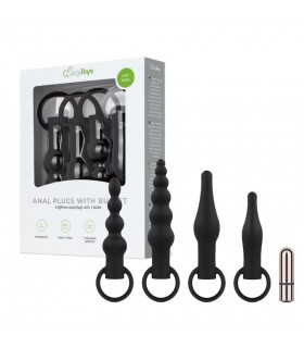 KIT PLUG ANAL VIBRACION 4 UNDS EASYTOYS