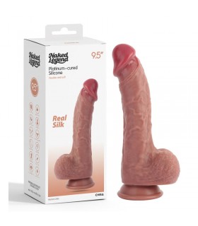 Real Silk Dildo Silicona Líquida 25cm - 9.5