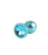 Nebula Blue Gem Plug Anal con Joya en la Base Talla M