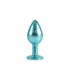 Nebula Blue Gem Plug Anal con Joya en la Base Talla M