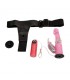 Baile Arnés con Dildo Vibrador Rosa 18 cm