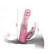 Baile Arnés con Dildo Vibrador Rosa 18 cm