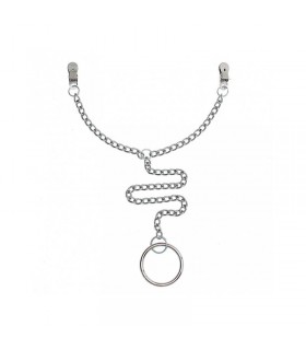 Pinzas para Pezones con Anillo para el Pene