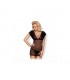 821-CHE-1 Chemise y Tanga Negro
