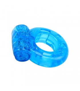 Anillo para el Pene y Vibracion 1.8 cm Azul