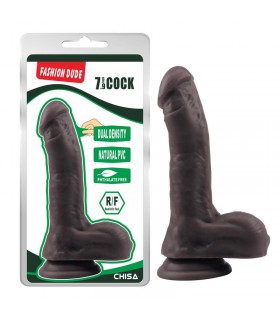 Dildo Dual Density Fashion Dude 20.5 x 4.5 cm Marron