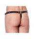 Tanga de Cuero Ajustable Color NEgro