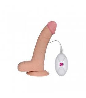 Dildo The Ultra Soft Dude con Vibración 8.8 Natural
