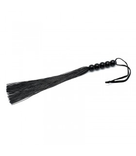 Rimba Bondage Play Flogger negra 38 cm