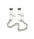 Pinzas Pezones Cadena Metal