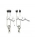 Pinzas Pezones Cadena Metal