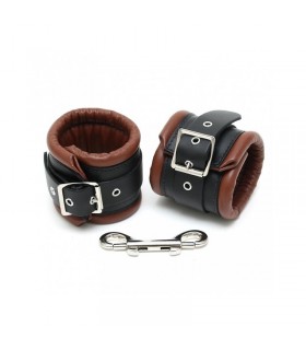 Esposas para Pies Cuero Negro y Marrón 7cm