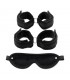 Rimba Bondage Play Set de Esposas para Muñecas y Tobillos Co