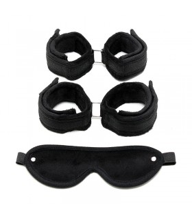 Rimba Bondage Play Set de Esposas para Muñecas y Tobillos Co