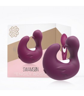 Swamson Anillo Estimulador Silicona Recargable USB Púrpura