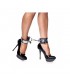 Esposas de Cuero y Metal para Pies Ajustable