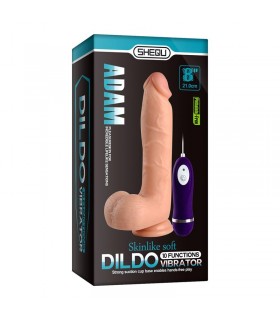 Vibrador Realista Control Remoto Adam 21 cm