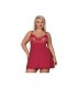 Rosalyne Babydoll y Tanga Rojo