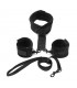 Collar y Esposas Desmontables  Negro Ajustables