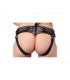Bodice Arnés Estilo de Corazón Negro