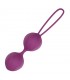 Garbo Bola Doble Kegel Silicona Púrpura