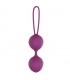 Garbo Bola Doble Kegel Silicona Púrpura