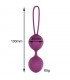 Garbo Bola Doble Kegel Silicona Púrpura